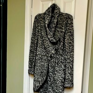 Cardigan. Black and white